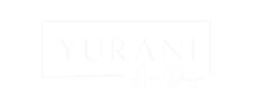 Yurani logo white text. Transparent background